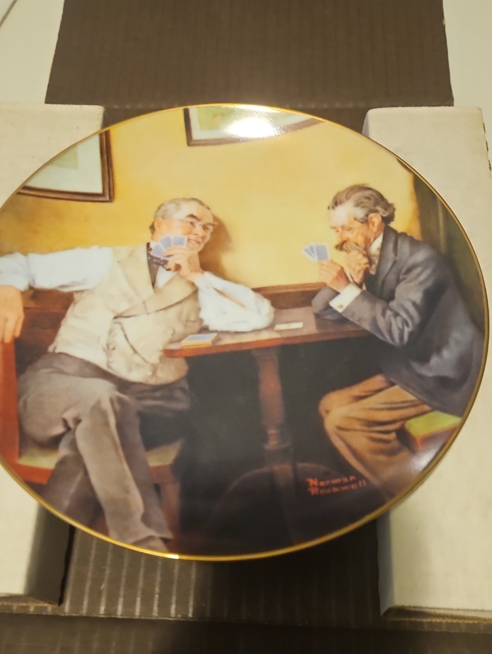 Knowles Decorative Wall Plate Norman Rockwell "Best Friends"